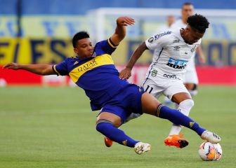 Polémicas del Santos-Boca: la roja a Fabra no admitió discusión