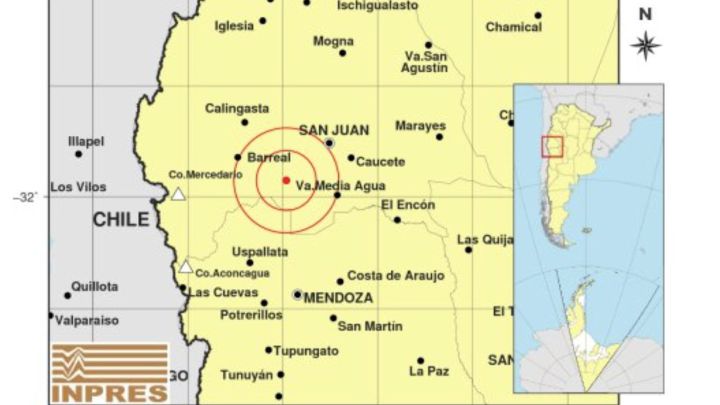Un terremoto de 6,4 de magnitud hace temblar fuerte diversas zonas de Argentina