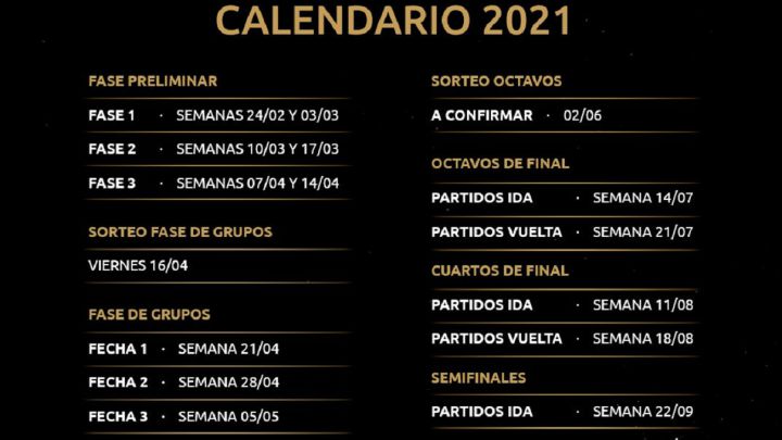 Conmebol dio a conocer el calendario definitivo del gran torneo continental y cuándo se disputarán la Recopa Palmeiras y Defensa y Justicia.