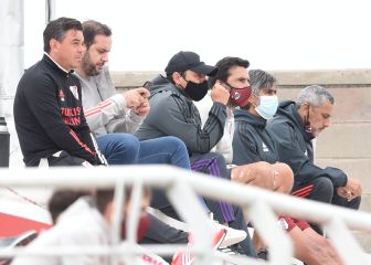 Gallardo no descansa: fue a ver a la Reserva