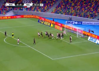 Borré apareció de la nada para dejar un soberbio cabezazo