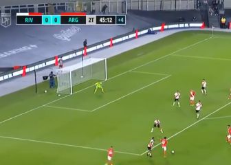 Florentín: primer gol de su carrera para que el Bicho le gane a River en el descuento