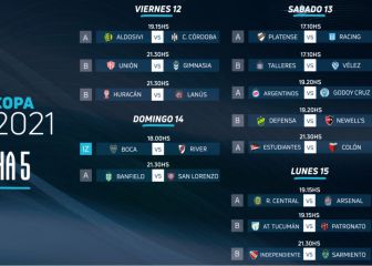 Copa de la Liga: horarios, partidos y fixture de la fecha 5