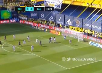La inexorable ley del ex: Izquierdoz de cabeza para que Boca le gane a Lanús
