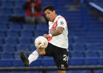 Enzo Pérez salió por molestias en el isquiotibial derecho