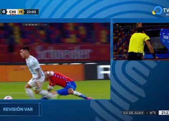 El VAR da penal contra Lautaro y Messi aprovecha