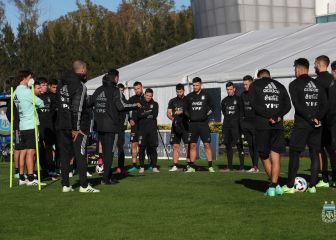 Scaloni piensa en cambios contra Colombia