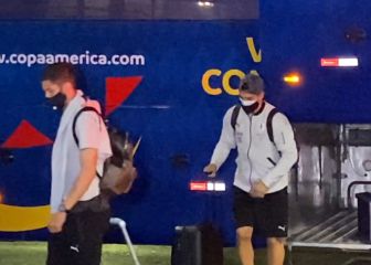 Así llegaron Cavani, Suárez y Valderde a Brasilia para enfrentar a la Argentina de Messi