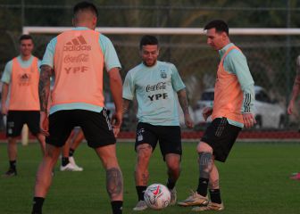 Argentina entrena en Río de Janeiro a dos días de la final