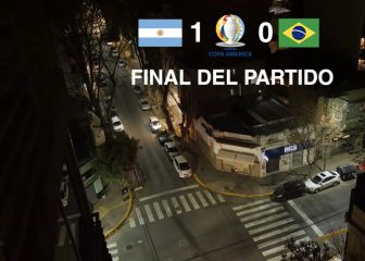 Así se vivió el gol de Di María en Buenos Aires