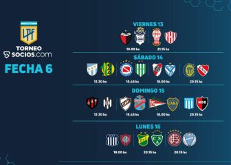 Así se juega la fecha 6