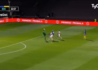Briasco, el más listo en el gol de Boca ante Platense
