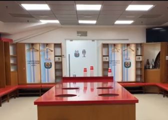 El vestuario del Monumental se ha puesto lindo para recibir al Campeón de América