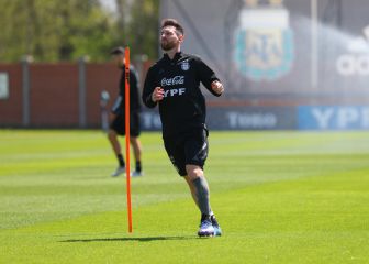 Argentina entrenó antes de partir hacia Paraguay