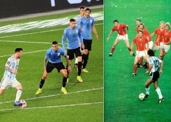 La foto viral que compara a Messi y Maradona tiene truco