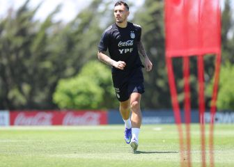 Paredes entrenó con el grupo y quiere estar contra Brasil