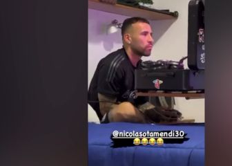 Nicolás Otamendi se hace viral por su forma de jugar Play