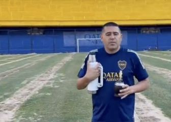 Desde la Bombonera, Román saludó a los hinchas