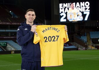 Emiliano Martínez renueva
con el Aston Villa hasta 2027