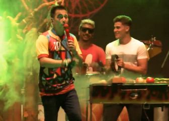 Julián Álvarez cantó con Los Caligaris