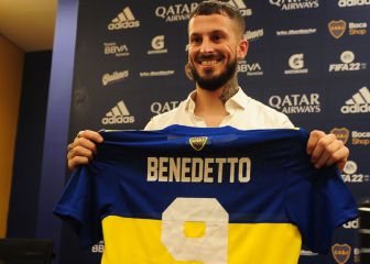 Los dorsales de Boca: Benedetto con la 9, ¿Zeballos con la 7?