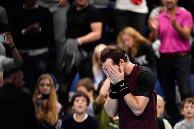 Andy Murray no pudo contener las lágrimas tras ganar la final de Amberes.