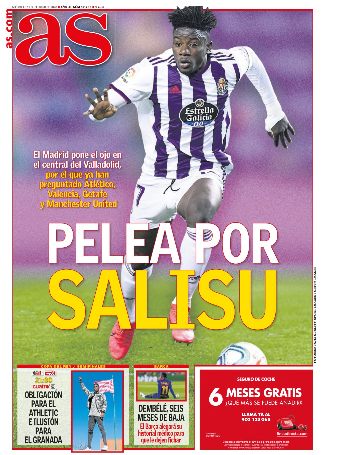 El nombre de Salisu retumbaba hace varias temporadas en el grupo 5 de Juvenil División de Honor. Un chico del Valladolid que llegaría alto, decían los entendidos de esta apasionante categoría. No sabían que tan alto, ni que tan pronto. Pasó fugazmente por el filial pucelano y de pronto a las agendas más glamourosas de toda la Liga. Salisu no fue una aparición paulatina, desde el primer momento todos sabían que le querían fichar. 