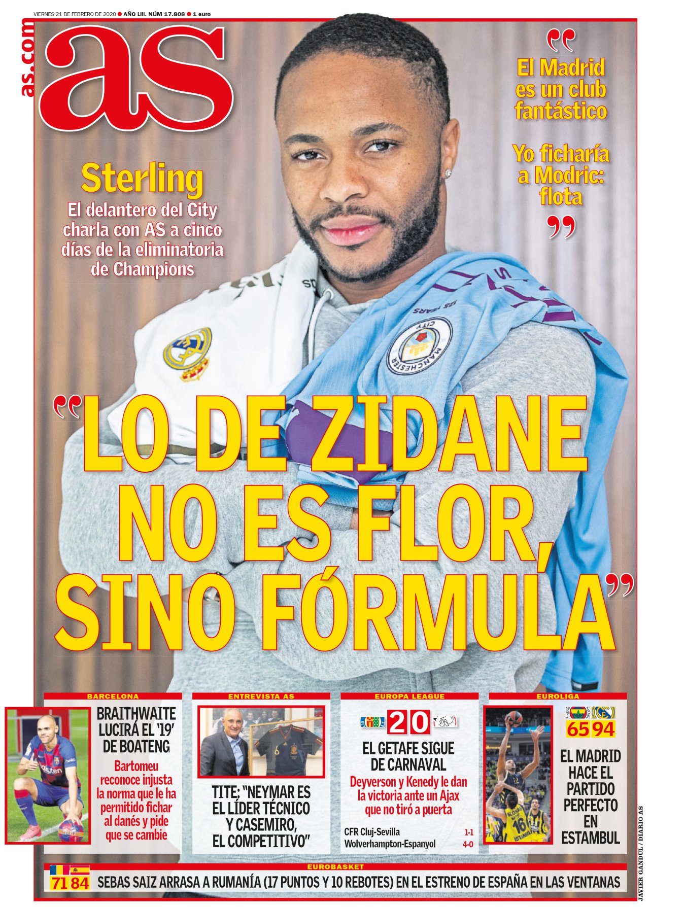 A cinco días del Madrid-City y contra el hermetismo de Guardiola solo se podía colar un joven intrépido. Cortegana es un poco como Sterling: rápido, insistente, y los años también le han hecho un goleador. El extremo del City vuelve a escena para el tramo decisivo, justo cuando el Madrid pierde de nuevo a su mejor alfil. Sterling sonreía con la posibilidad de vestir de blanco, veremos si lo hará con Mendy midiéndole el traje. 