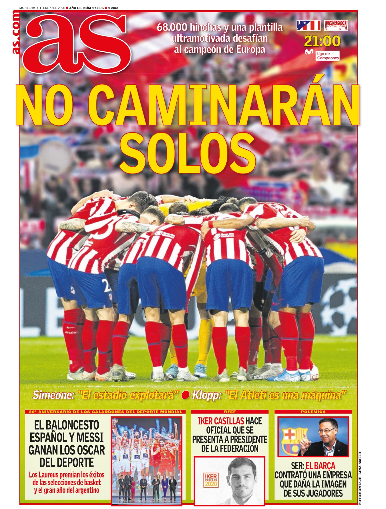 El Atlético no se entiende sin su gente. Petón lo contó hablando en la radio sobre Gistau. Su padre le dijo que para elegir equipo tendría que saber que el Atleti era la vida y el Madrid la felicidad. La vida es real y por eso duele. Habría que ser muy valiente para elegir al Atlético de Madrid. Pero la vida, siempre a trompicones, también deja momentos como los de aquel martes. 