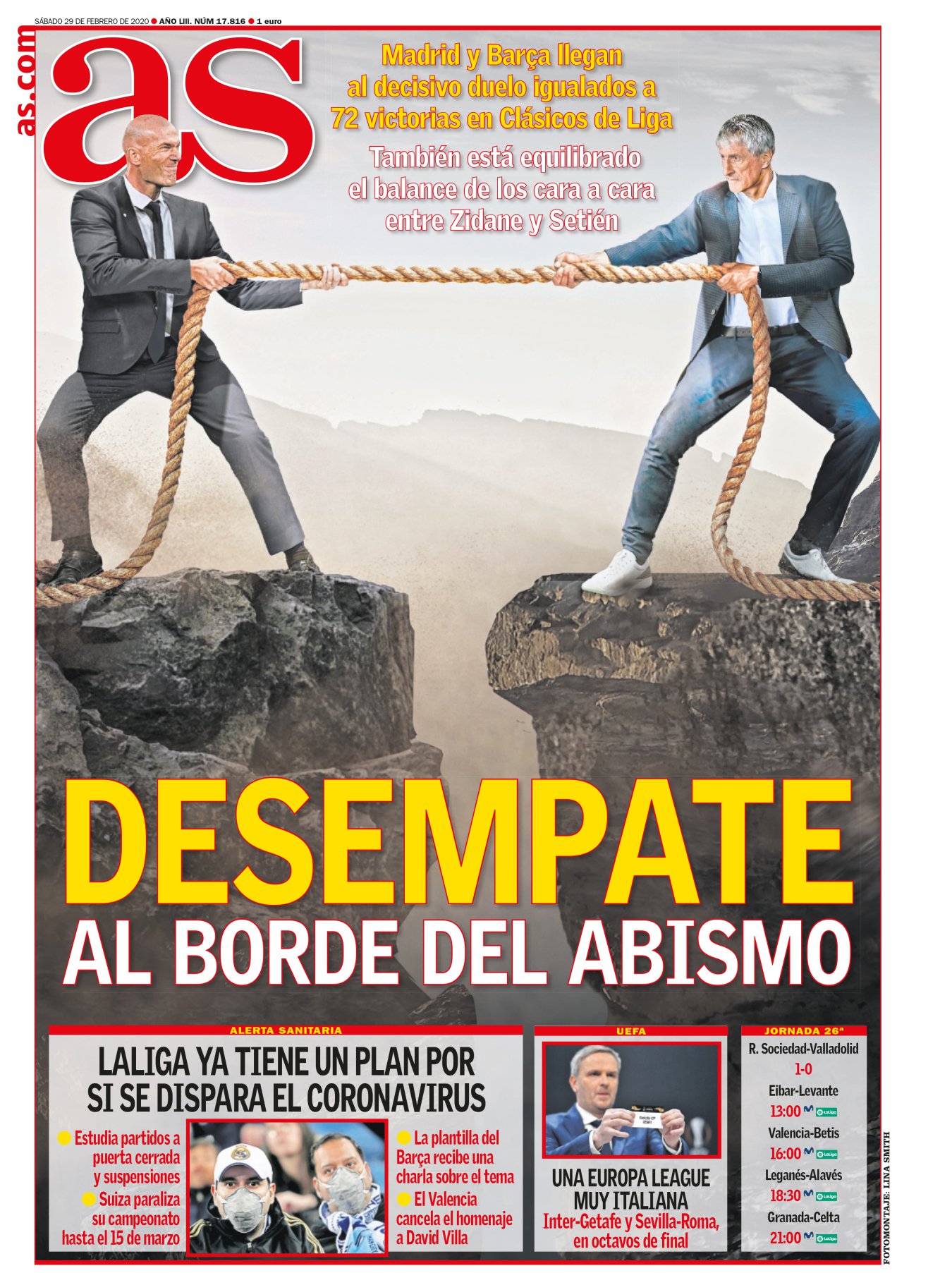 Zidane y Setién llegaron al Clásico con sus plantillas heridas. Aunque con el Madrid ya se sabe, cuanto más muerto más vivo. El francés pensaría que esta frase sería verdad: “Más cerca del peligro, más lejos del daño”. Mariano convocado y Marcelo titular. Setién no quería sorpresas en su alineación; ya tendríamos suficiente con el marcador.