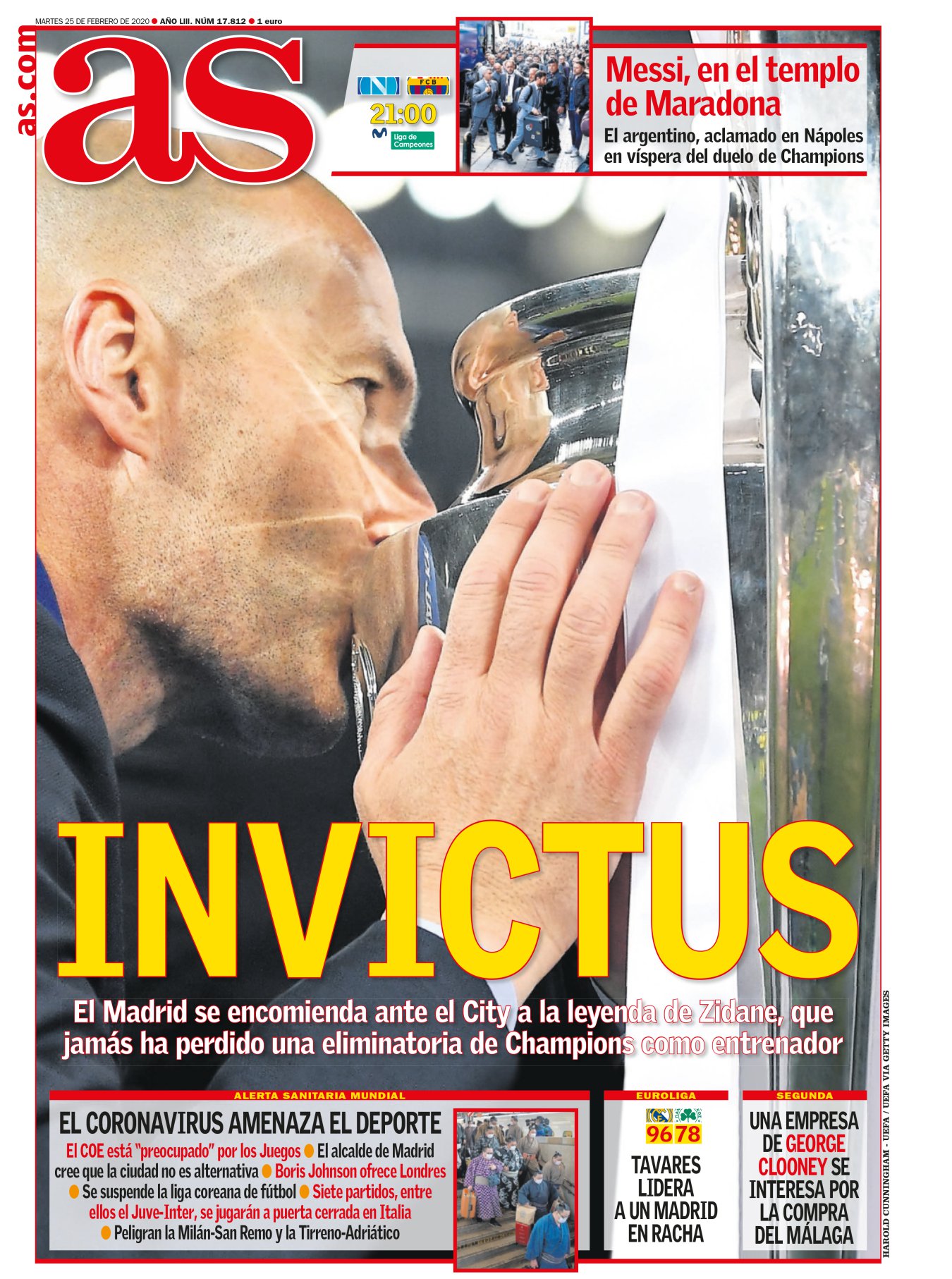 Zidane goza de un idilio tan profundo con la Champions que acabó perdiendo la cabeza. Su círculo más cercano reseña que el técnico francés ve cosas que nadie ve: la confianza ciega en Lucas Vázquez, el hallazgo de Fede Valverde o la suplencia de Kroos contra el Manchester City. Las genialidades solo pueden acabar de dos formas: o muy bien o muy mal. Con Zidane igual. 