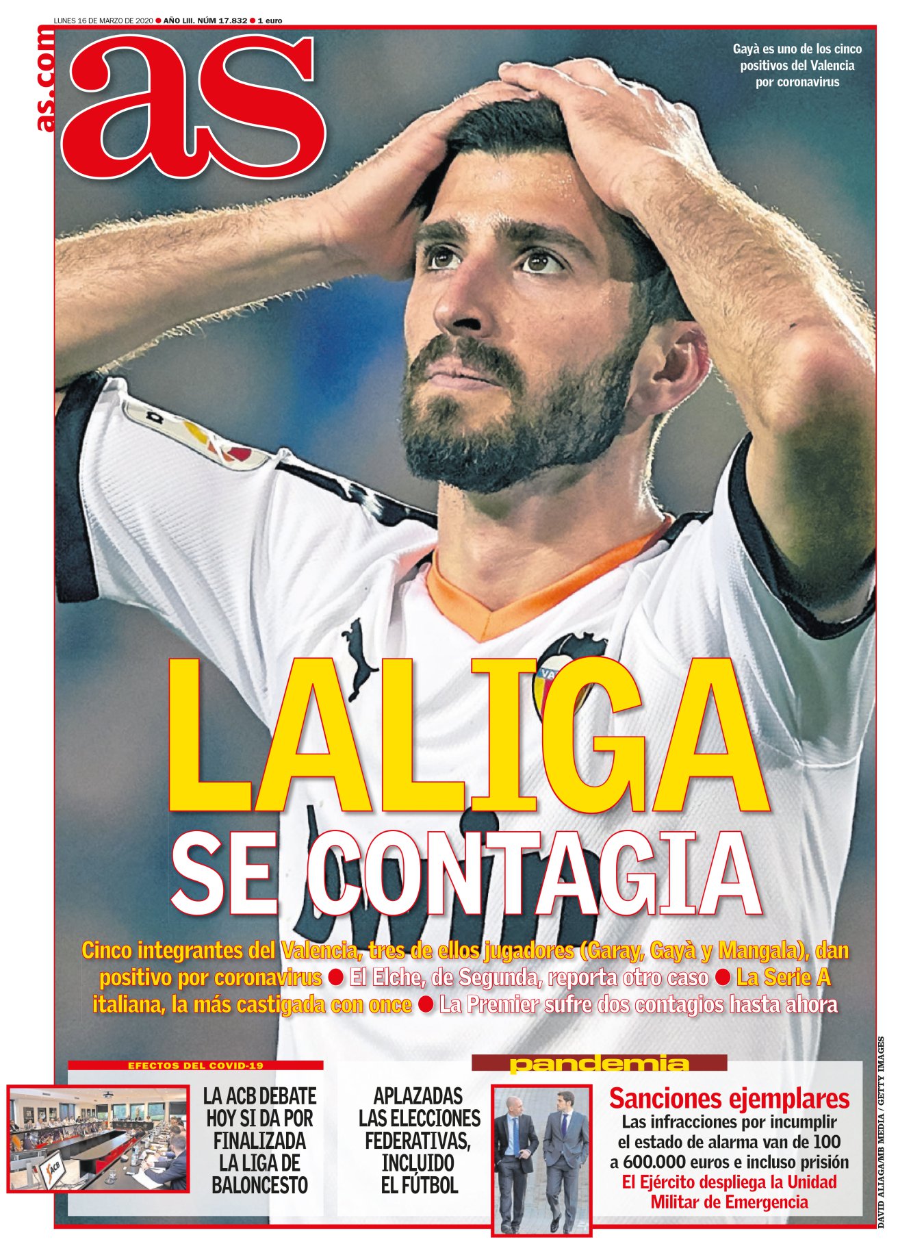 Lo que no logró la Segunda Guerra Mundial lo consiguió un microbio. Se paró todo, cuando la industria del fútbol parecía cada vez más imparable. Los jugadores han bajado a la Tierra por el motivo más humano: una pandemia vírica, que afecta a todos por igual. Banqueros, profesoras, ingenieros y futbolistas. Puede que tras el parón los domingos por la noche nos acostumbremos a dar las gracias a Carmen, nuestra enfermera, y no a Messi. 