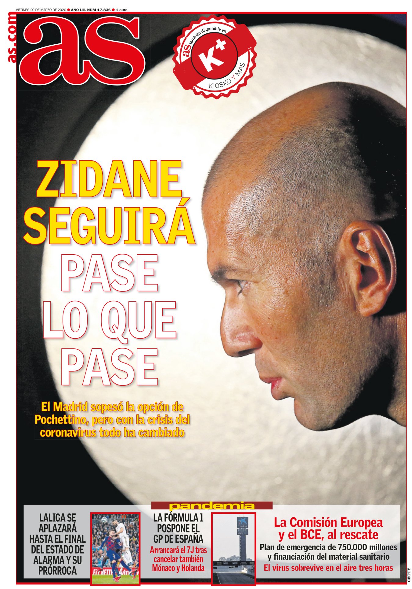 A mí no me extraña nada. La única portada positiva de la semana lleva la foto de Zidane. Para resistir mejor en estos días, yo no olvidaría llevar con nosotros una estampita del técnico francés. Seguirá a cargo del Madrid la próxima temporada, y se espera que para la vuelta contra el Manchester City ya podrá contar con Hazard, Asensio y con el más que posible retorno de Cristiano Ronaldo al equipo. 