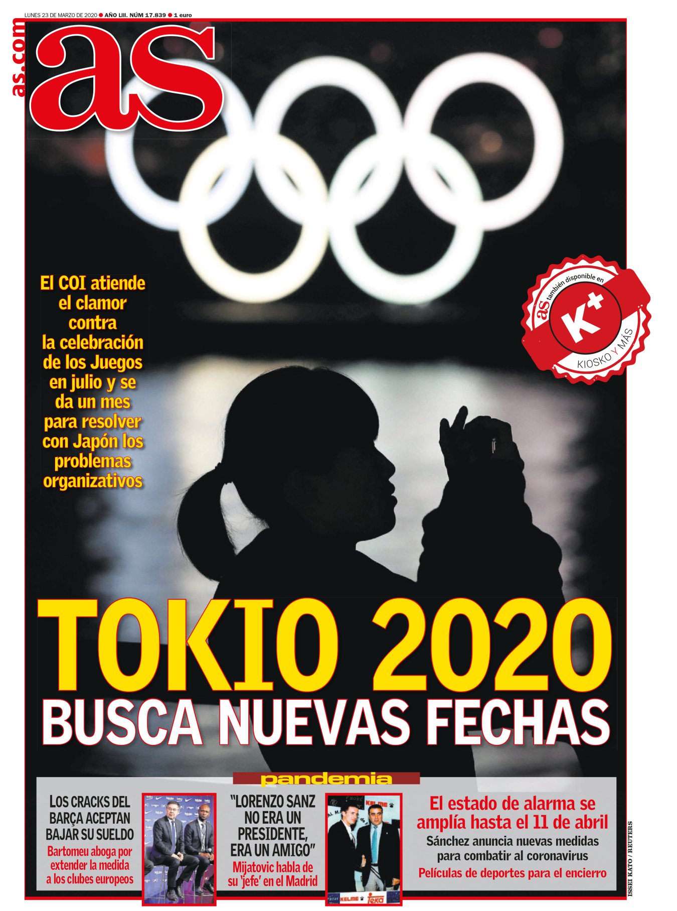 Los Juegos Olímpicos de Tokio 2020 tendrán que esperar. Al menos para el entretiempo nos queda un recuerdo: los JJOO de Japón en el año 1964. Algunos los bautizaron como los Juegos Perfectos, capaces de sanar una nación salpicada tras la Gran Guerra e incorporar la tecnología a nuestras vidas. En aquel tiempo EEUU y la URSS trasladaron su conflicto a las medallas, en las que se impuso Estados Unidos, no por mucho. 
