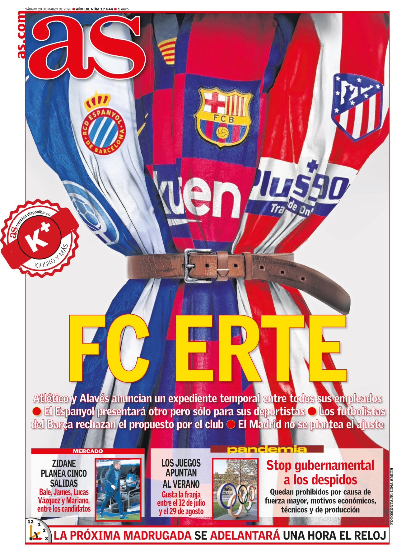 Con la crisis del coronavirus los futbolistas parecen razonar mejor que los dirigentes. Solo hace falta leer la entrevista a Ter Stegen en El País, en la que confirma lo que ya intuíamos: el alemán pasa sus días confinado entre la lectura y la cocina. En su club, igual que en el Atlético de Madrid y el Alavés, los mandatarios han optado por el ERTE. Una medida que también confirma lo que intuíamos: el fútbol, una de las industrias más poderosas, solo ha tardado tres semanas en saltar por los aires. Esto funciona así: mal. 