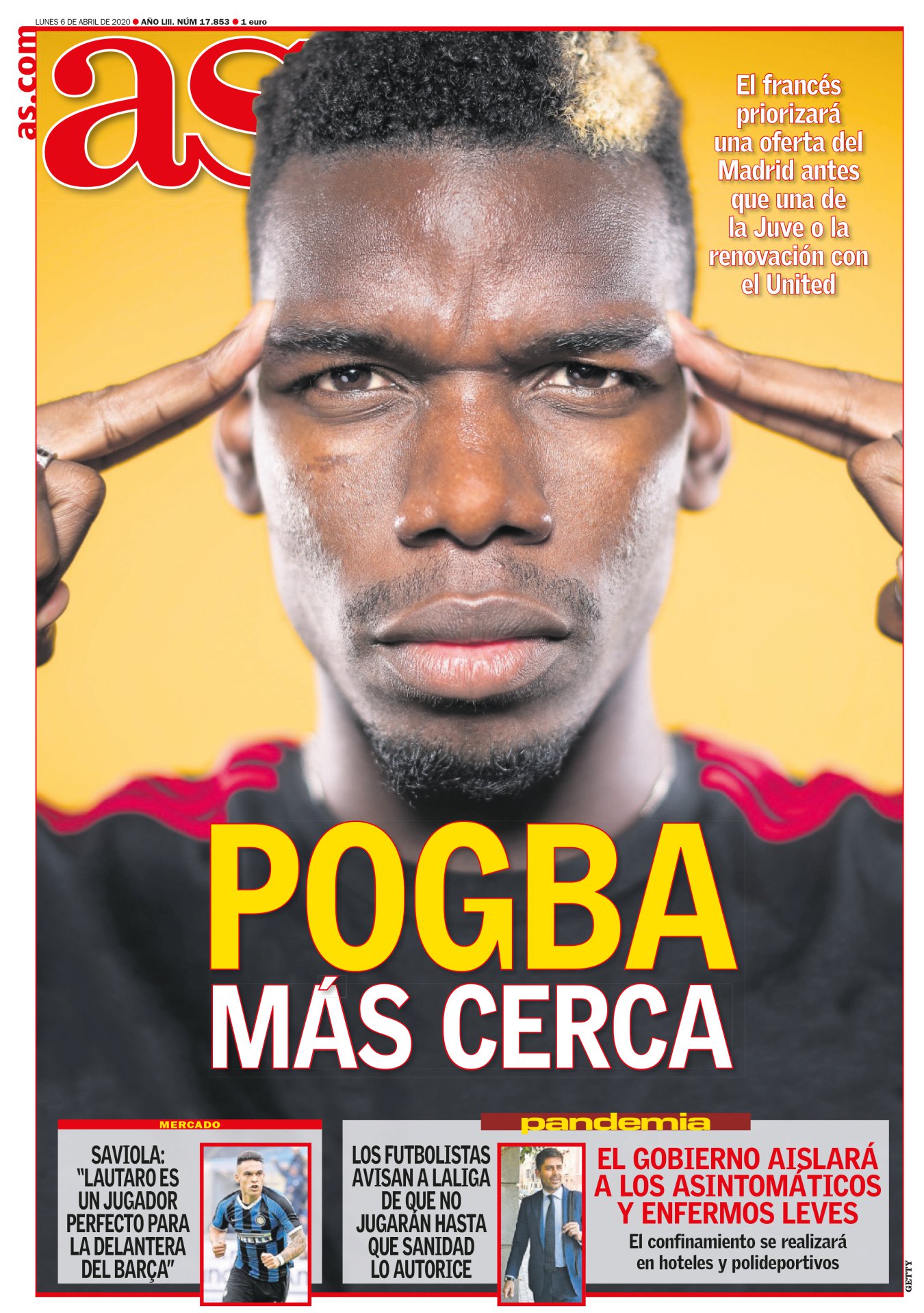 Hay futbolistas que jugaron más tiempo en la órbita del Madrid que en sus propios clubes. Pogba es uno de ellos, como le pasó a Maicon y le ocurrirá a Mbappé. El centrocampista francés, por mucho que espere, lo tiene muy difícil para fichar por el Madrid. No debe culparse, y sí a Fede Valverde. Pogba brillaría de blanco por ser así: un futbolista que rinde según el contexto, y el Madrid siempre es lo más alto. 