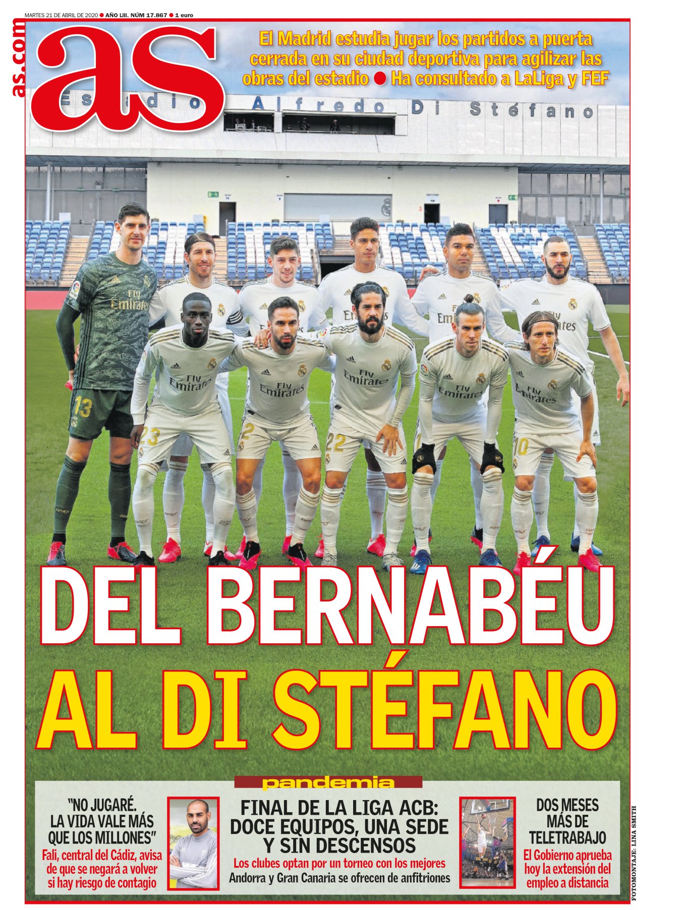 El Madrid se plantea jugar en el Di Stéfano para cuando todo esto vuelva. Como si decidieras hacer los recados con el Golf y darle tregua al Q7. El Bernabéu planea obras, pero el Di Stéfano también tendrá que acicalarse. Si pudiera elegir, no se vestiría de VAR, vistos los resultados de su dueño como local. Al menos la grada visitante no se vería tan sola: la de enfrente también estará vacía. 