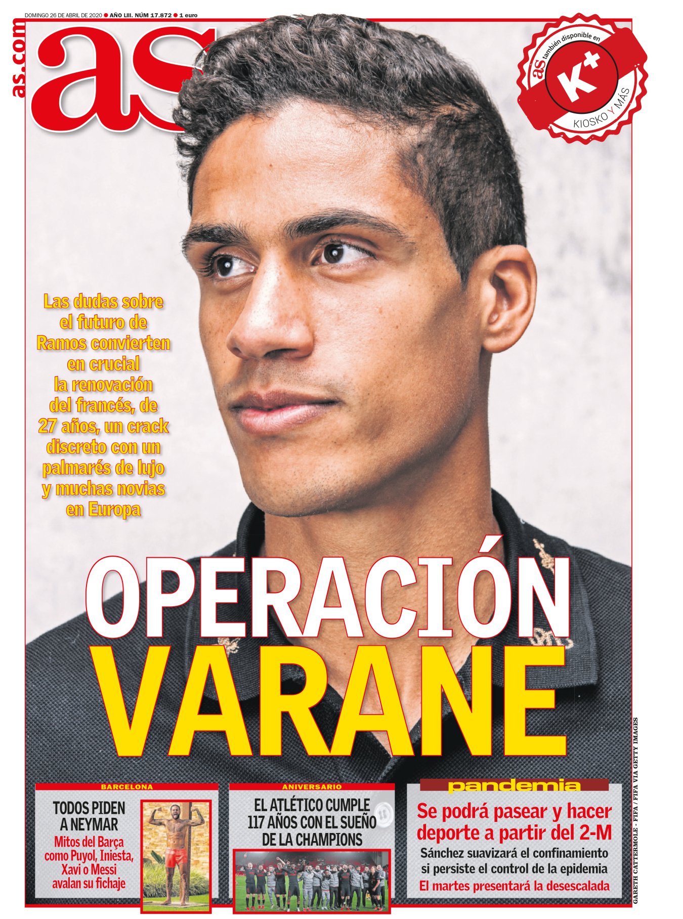 Mario Cortegana avisa: el siguiente plan del Madrid debería ser la renovación de Varane. Un crack discreto y un central imponente. El francés ha demostrado en muy pocos años que las cosas salen muy rápido si permaneces callado. Varane es tan exitoso que no necesita hablar. Con las vueltas del futuro de Ramos, su continuidad es primordial. El Madrid tendría que andar tan rápido como su central; Varane ya dudó el año pasado, y a la gente discreta no conviene hacerla dudar. 