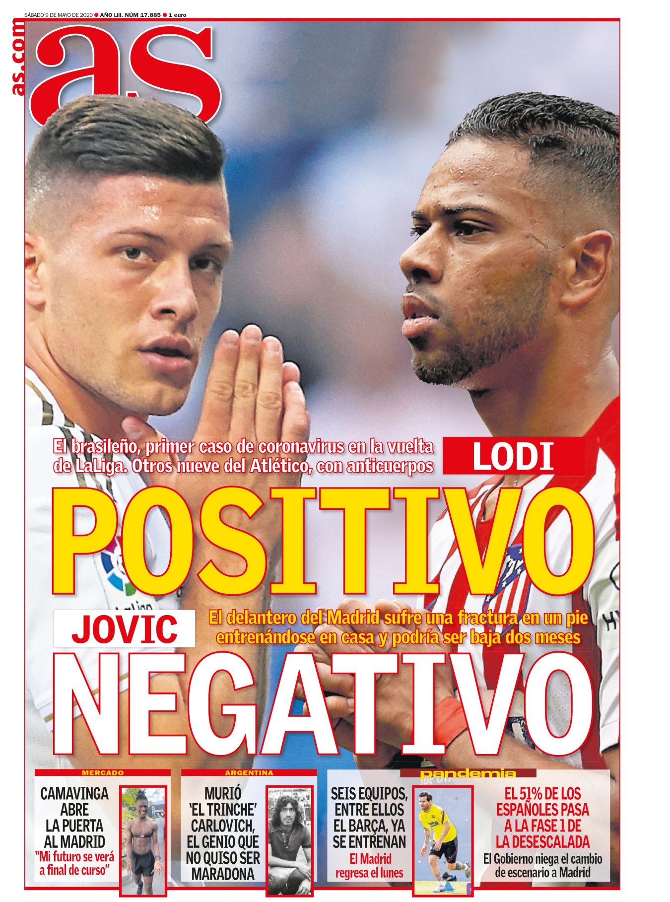 La primera temporada de Jovic en el Madrid ha sido lo más cercano a una pesadilla. Era el riesgo que suponía fichar a un futbolista de un año; que al siguiente podría ser todo lo contrario. El serbio ha defraudado: una figura impasible por fuera, por dentro un manojo de nervios. No ha conectado con el gol ni con sus compañeros, y ahora ha vuelto lesionado. 