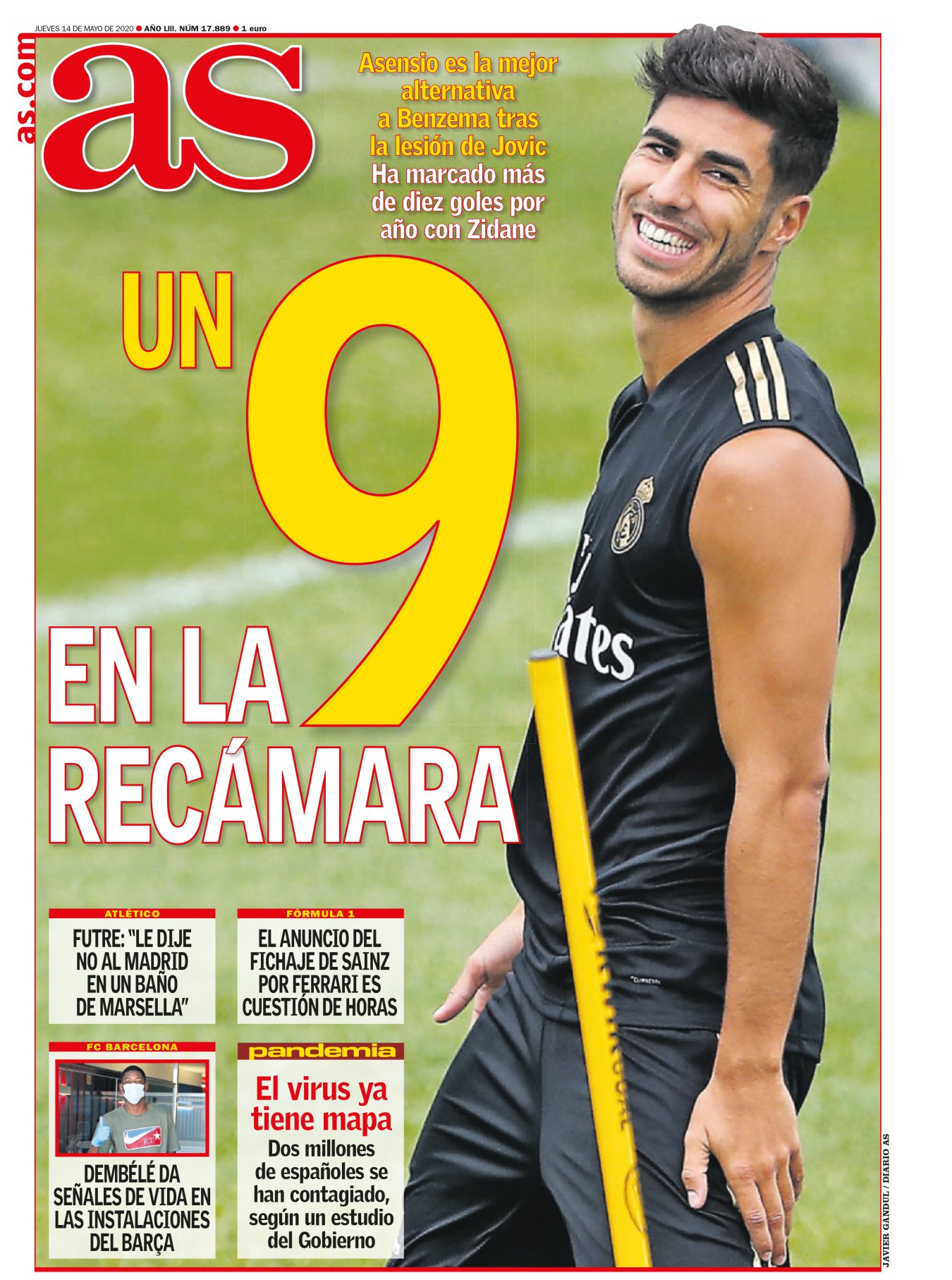 El Madrid ha pasado un invierno sin abrigo y una primavera sin chaqueta: siguen sin gol. Pero La Liga vuelve en verano y Asensio se ha recuperado. Para hablar de él no hay nadie mejor que Sergio Santos. Dice que el mallorquín se adaptaría muy bien a la posición de delantero, con libertad, viniendo a recibir y cayendo a banda. Su disparo y lo rápido que arma la zurda serían un peligro para cualquier rival, justo lo que falta. El Madrid llega a verano con Asensio y en camiseta. 