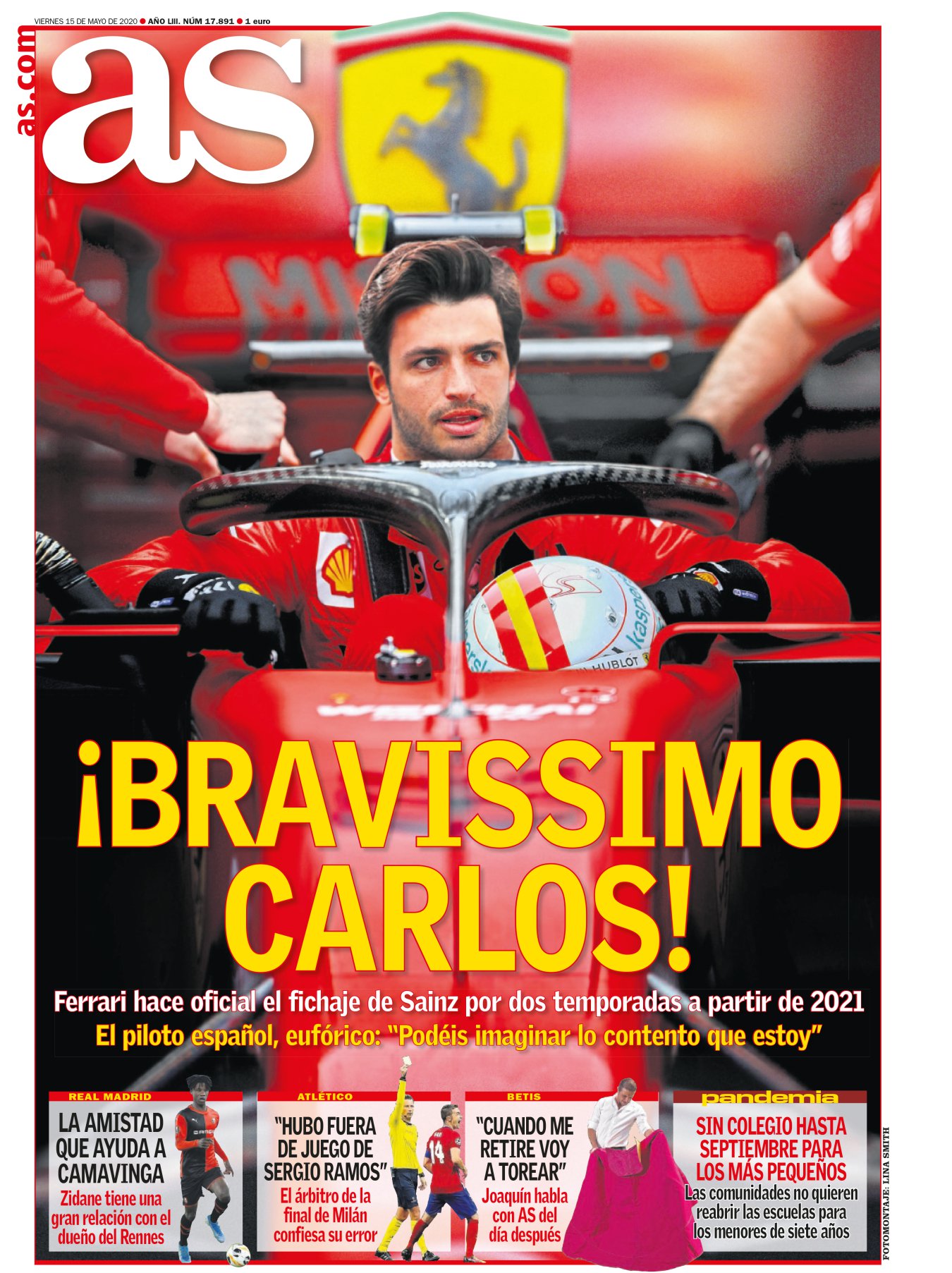 Balseiro lo clava en una frase: “Sainz no va a Ferrari como número uno pero tampoco como dos”. Y cree que el español estará a la par con Leclerc. Comenta el cambio de piezas en la escudería italiana: “Hasta ahora Ferrari tenía la pareja más interesante de la parrilla por explosiva, con Vettel y Leclerc; en 2021 tendrá la pareja más interesante por posibilidades”. Con Carlos Sainz en Ferrari la Fórmula 1 también recuperará un lugar interesante en la parrilla de televisión. 
