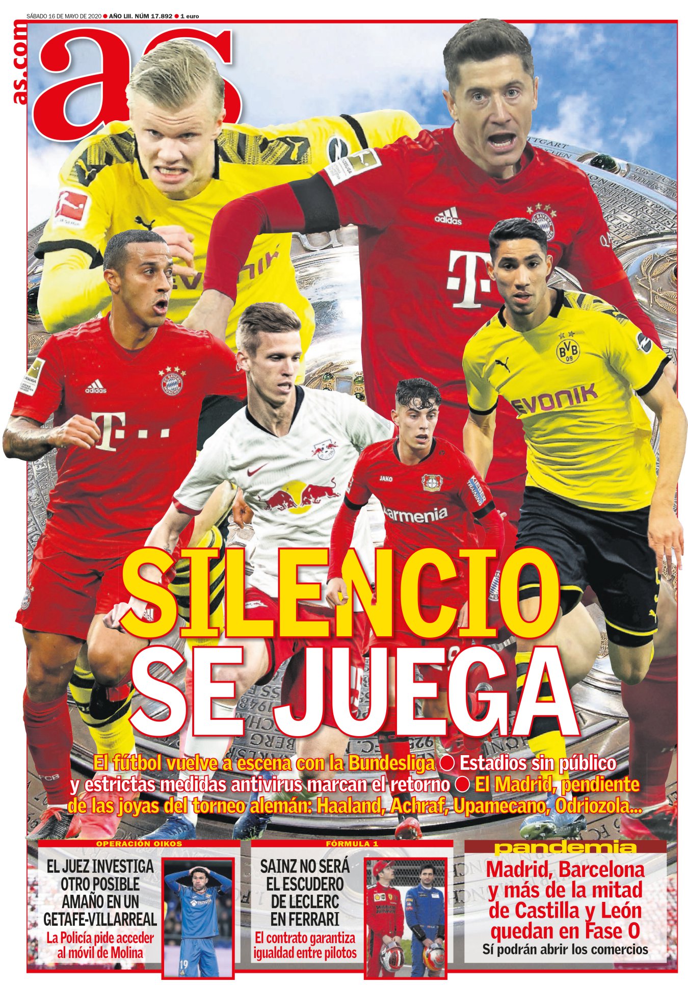 El regreso de la Bundesliga pensó hasta en los no madrugadores, que aún llegaron apurados a las 15:30, pero con la ilusión del primer despertar. Lo segundo que se hizo fue escuchar: con ese eco de fondo más que fútbol parecía natación. El recital del Dortmund dejó alguna conclusión. Esta vuelta edulcorada del fútbol ha sido un golpe físico, y con casi todos los equipos fuera de forma, la calidad técnica ha recuperado su lugar. 