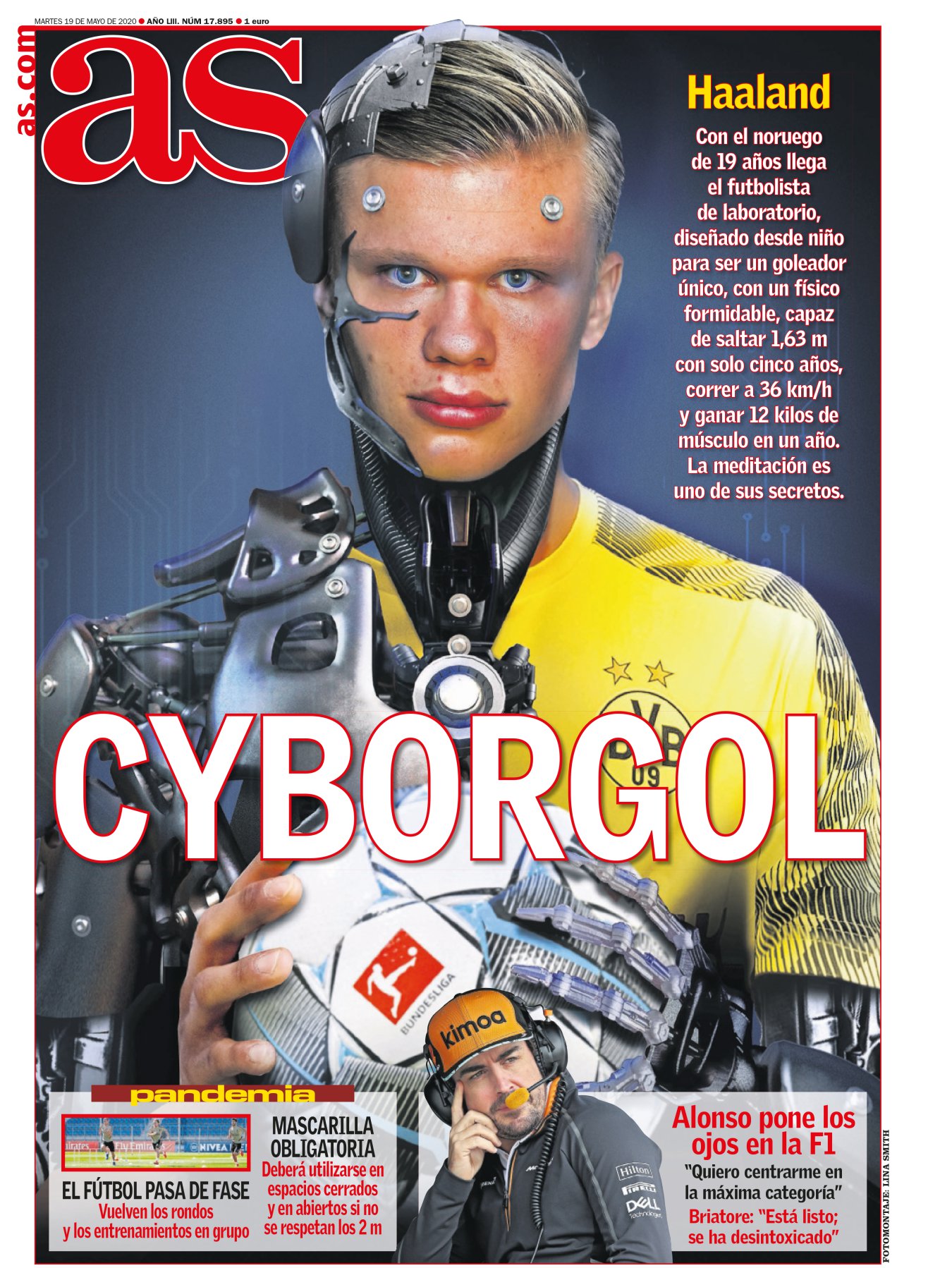 Haaland es el delantero del momento y Forjanes ha sido el encargado de investigarle. Como si descubrieran los secretos del último superhéroe. En su informe queda claro. Haaland reina por su genética privilegiada (padre futbolista y madre heptatleta) y por su trabajo medido con el cuidado de su cuerpo. Así luce un físico supersónico. El noruego hasta usa unas gafas especiales para protegerse de las luces del móvil y la televisión, y de esta manera dormir mejor. 