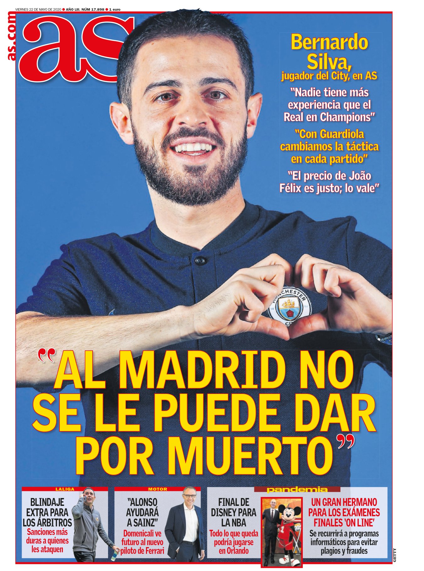 Con la Futbolería de As se ha abierto un espacio exclusivo para gente divertida y de buen pie. Matallanas perfila con mimo la elección de cada invitado, y con Bernardo Silva lo clavó. Juntos repasaron la carrera del crack portugués: desde sus años de formación en el Benfica, su confirmación en Mónaco y el primer escalón en el City. Demostrado su buen pie, Bernardo Silva sorprendió con su lado más humano. Toca el piano, lee poesía, cocina, domina cuatro idiomas y no tiene Play. Con esa zurda se intuía un cerebro privilegiado. 