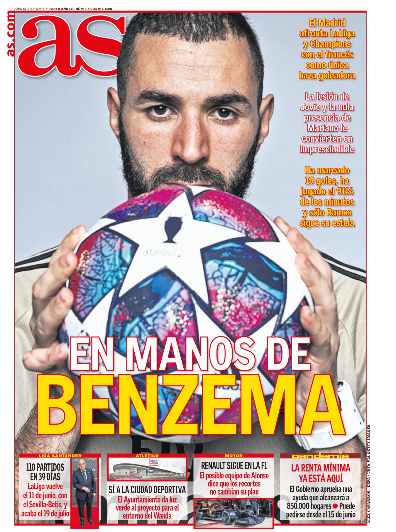 Benzema ha brillado tanto en estos dos últimos años que le han hecho justicia. Es la estrella de este Madrid, pero no tendría que ser la referencia. Karim es un poeta, y a los poetas hay que alejarles de cualquier responsabilidad. Desde ganar títulos hasta poner la mesa. Benzema ya tiene suficiente con que su equipo rime bonito, con sus versos de tacones hasta la última dejada. Puede que el Madrid de Karim no gane la Liga, pero le ha robado el corazón a todas esas chicas. 