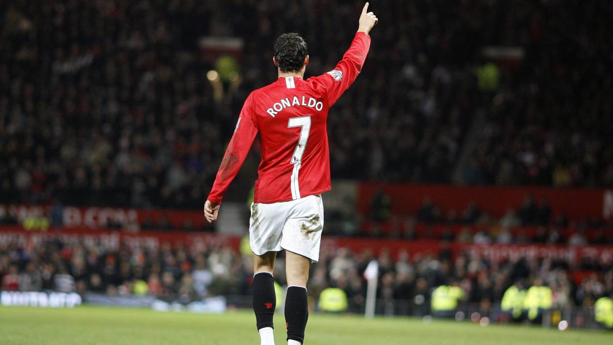 Cristiano en el Manchester United.