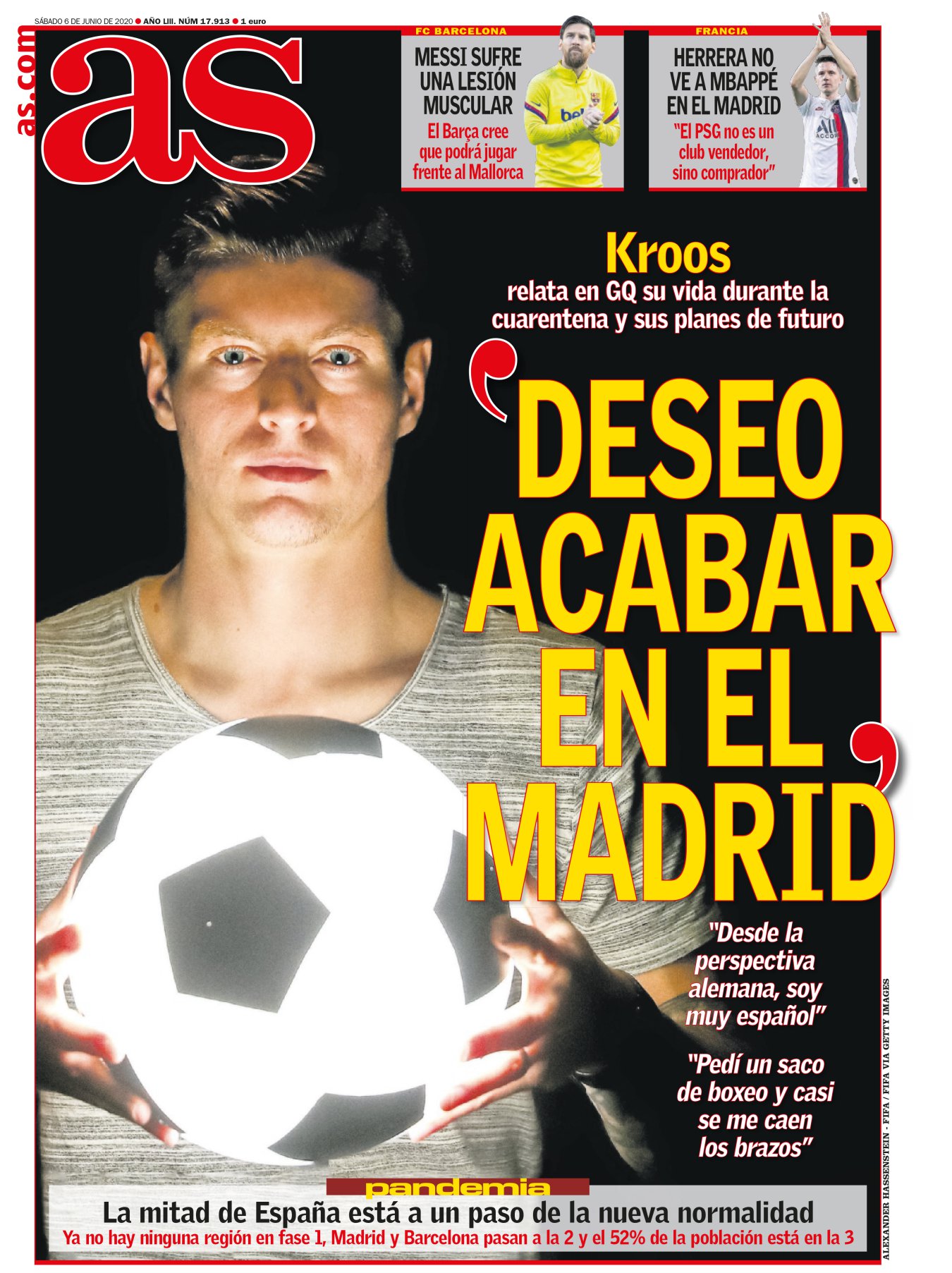 Una persona está feliz cuando se querría quedar en un sitio para siempre. Toni Kroos está feliz. Tras seis años en el Madrid ya podemos decir que ha superado la norma del talento: se adivina por la forma en que un hombre lleva el bastón. Kroos lo domina como quiere, y los que le rodean se sienten a gusto. Además en esta temporada culminó su obra con un gol olímpico. La genialidad más precisa le pertenecía al alemán. 