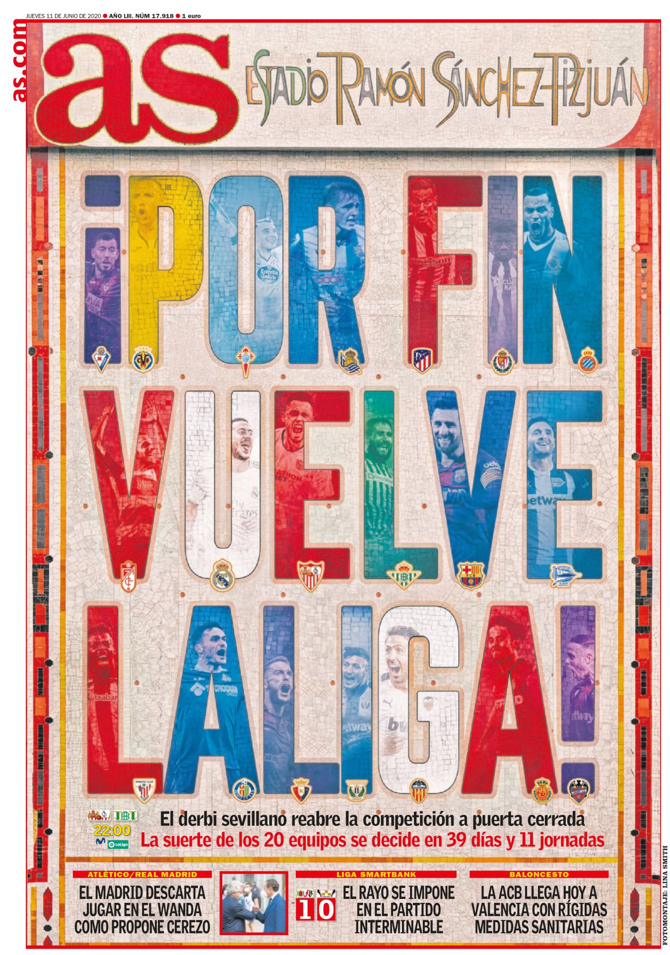 Para el regreso de La Liga solo faltaba un elemento: la portada de Lina. Después llegaron Messi, el Madrid y el resto del mural. El argentino demostró en Mallorca que en los entrenamientos es inalcanzable. Quién dijo que los entrenamientos son a medio gas. El Madrid hizo lo de siempre: insinuar y decepcionar. Su segunda parte fue como cuando el balón coge altura en la imagen. Desapareció. 