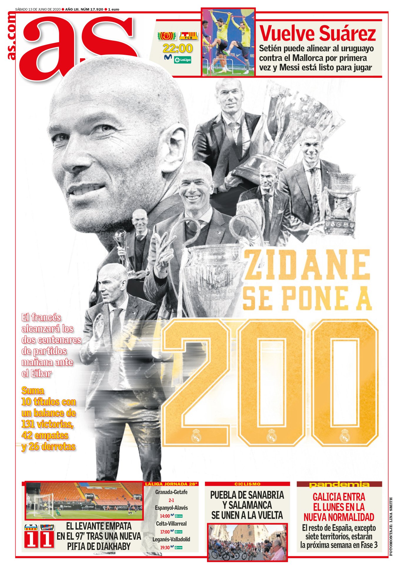 

Hay puestos de trabajo que penalizan. Pierdes pelo, te salen canas o vives con ansiedad. Entrenar al Madrid es uno de ellos, salvo que te llames Zidane (aunque con el pelo poco le podía pasar). Cumple 200 partidos en el banquillo blanco y cada día se le ve más en paz. Una silueta mágica que ha tranquilizado a un club ansioso. Podría mejorar en sus cambios, pero como dice Fel Blan: “Tampoco los generales de Alejandro entendían las decisiones de Alejandro”. 