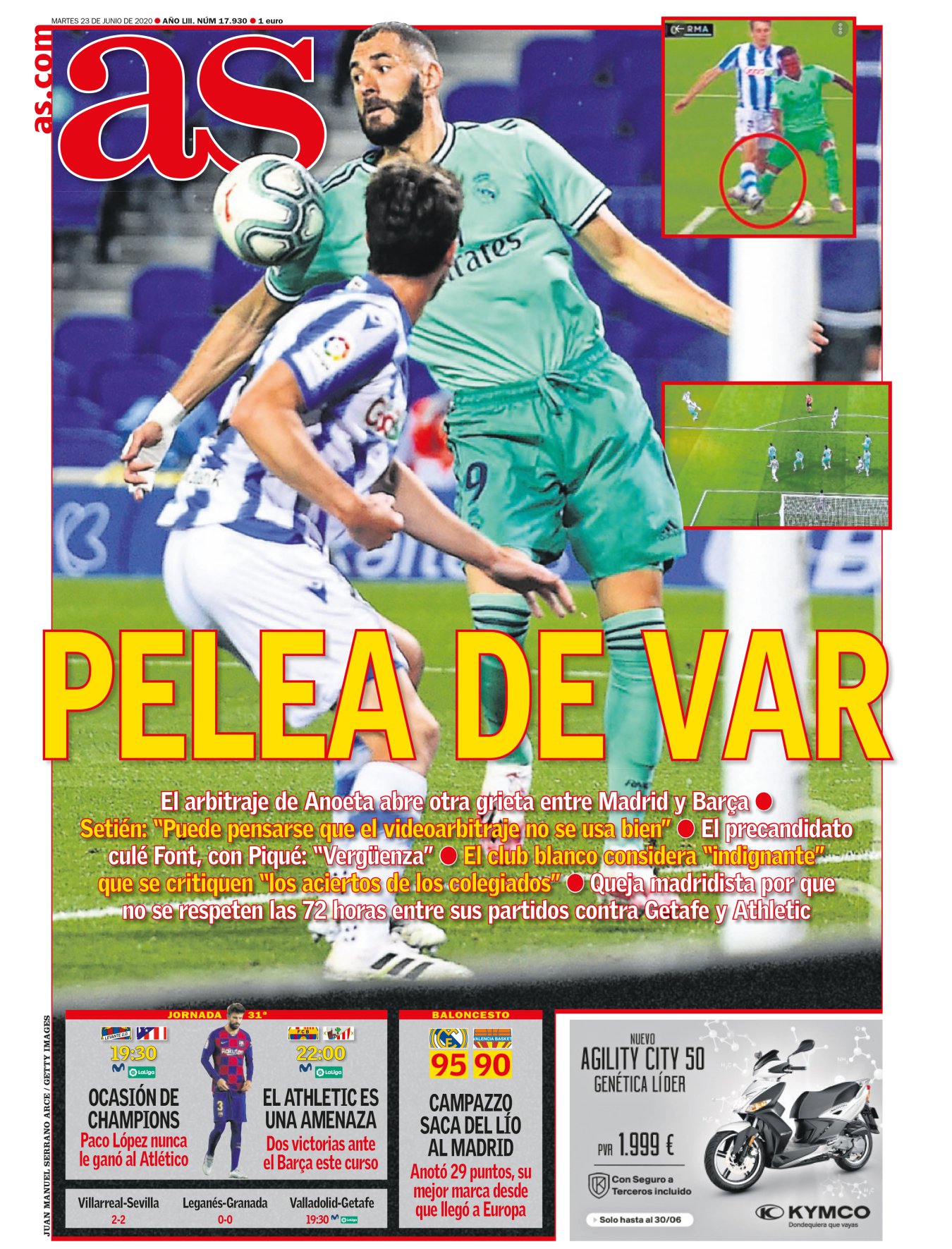 El VAR ya es un elemento común de nuestros salones. Y para hablar de él hay pocos mejores que Ruby y Mario de la Riva, que lo siguen como lo que ya representa: el jugador número doce. Ruby señala que el fútbol cada vez lo usará más, y que peligra una de sus verdades: la fluidez del juego. De la Riva defiende que su implantación se ha perfeccionado, y lamenta que ya no se puedan difundir las conversaciones entre árbitros. Con ellas, el sistema se comprendería mejor.
